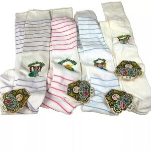 NEW Vintage Lot Of 4 Cabbage Patch Kids Women’s Adult High Socks 9-11 #0656